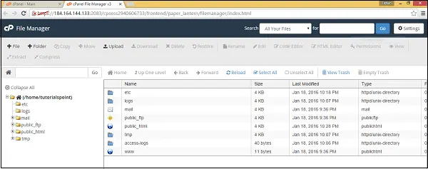 تغییر دسترسی فایل در cPanel